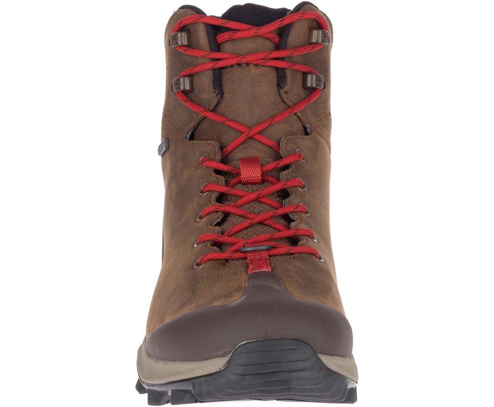 Kozaki Merrell Męskie Brązowe - Thermo Glacier Mid Waterproof - 402579-VWB